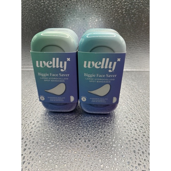 Welly Other - 2 Welly Biggie Face Saver Large Pimple Patches Hydrocolloid Spot Bandage Tins